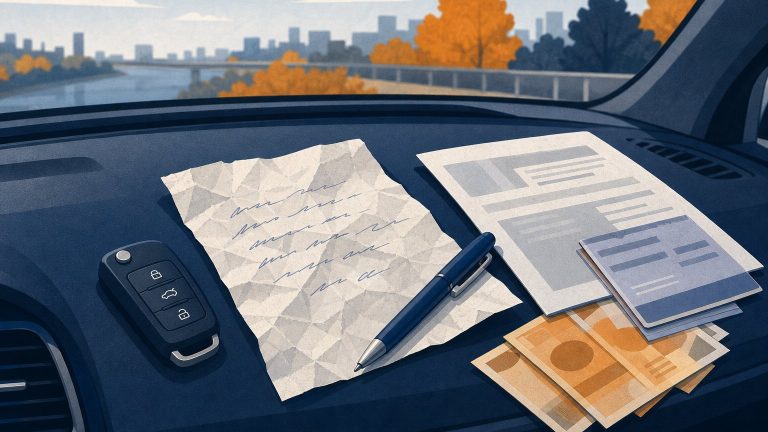 Розписка при ДТП: коли її достатньо і що в ній писати